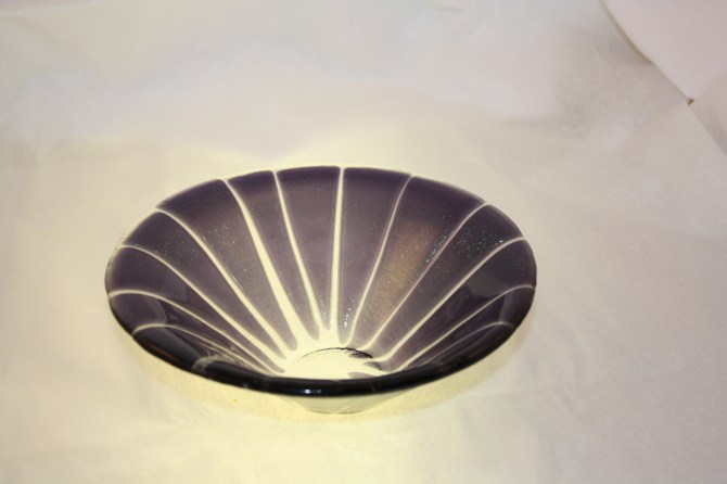 Purple Cone Bowl -  7inches